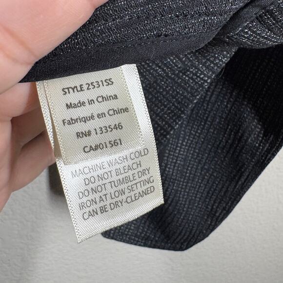 Ecru Womens 8 One Button Single Breasted Blazer Jacket Black Ivory Split Sleeves - Picture 7 of 9